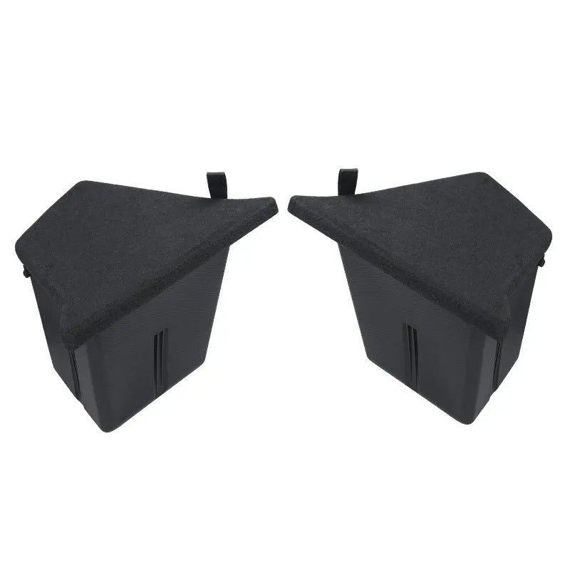 Tesla Model Y and Model 3 trunk storage box covers in various styles with waterproof pressure-resistant protection