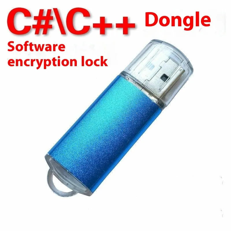 Software encryption USB dongle with metal shell in seven colours including black, blue, gold, green, purple, red, and rose red