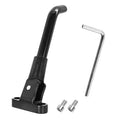 Aluminium alloy electric scooter foot brace accessories kit in black, white, and grey colours with mounting screws
