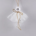 Halloween ghost LED lighting chain with 20 PVC beads in six colour options, battery-powered for spooky venue decorations