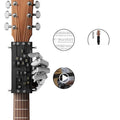 Black auxiliary chord device for novice guitar practice with double chord mechanism