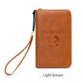Multifunctional travel document package in various colours with waterproof and anti-theft features