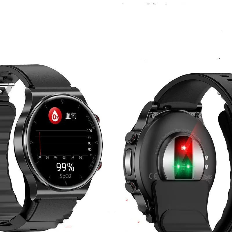 Sleep health multi-sport smart watch, P70 Black, zinc alloy body, tempered glass, TPU strap
