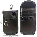 Faraday bag key protector signal blocking RFID pouch for key fob in blue, green, red and white