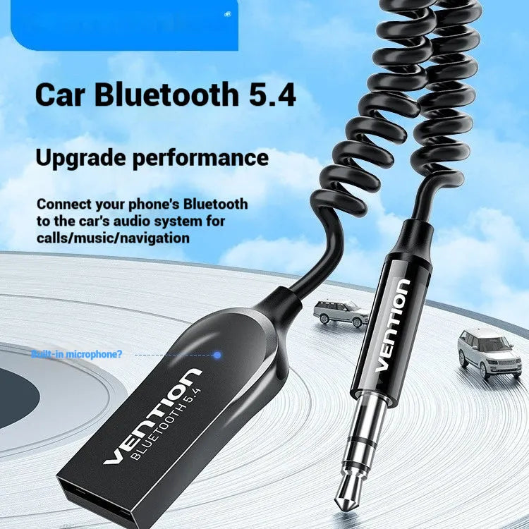 NAI USB car Bluetooth audio receiver with zinc alloy connector and copper TRS jack for vehicle audio systems