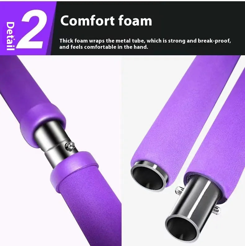 Adjustable fitness hip training pulling rope in choice of four colours with bubble bag packaging