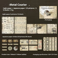 Retro double-layer A4 notebook with paper brick design showing six cover colour theme options