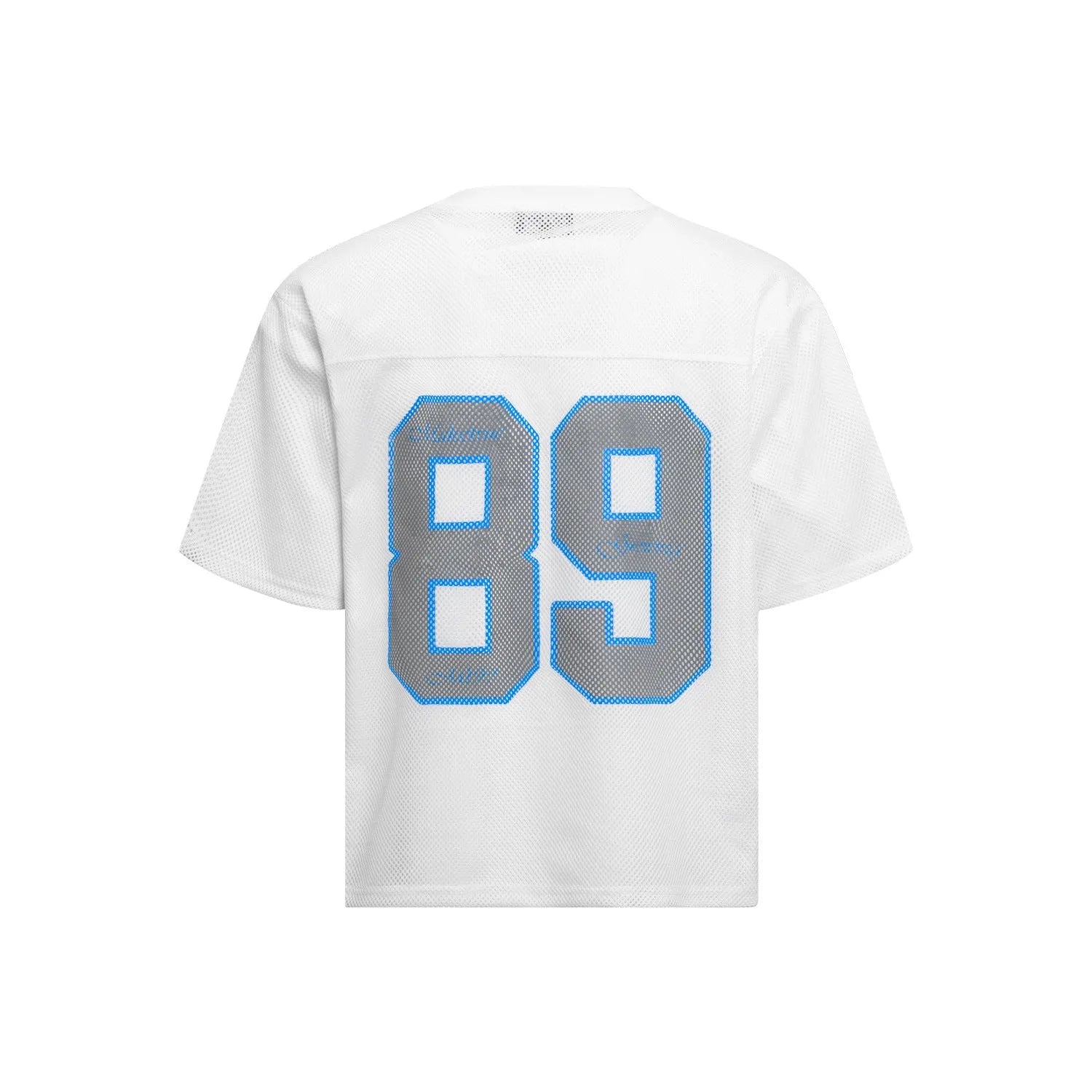 Alphanumeric Printing loose-fitting casual t-shirt in black or white colour, sizes M L XL, polyester fibre blend fabric