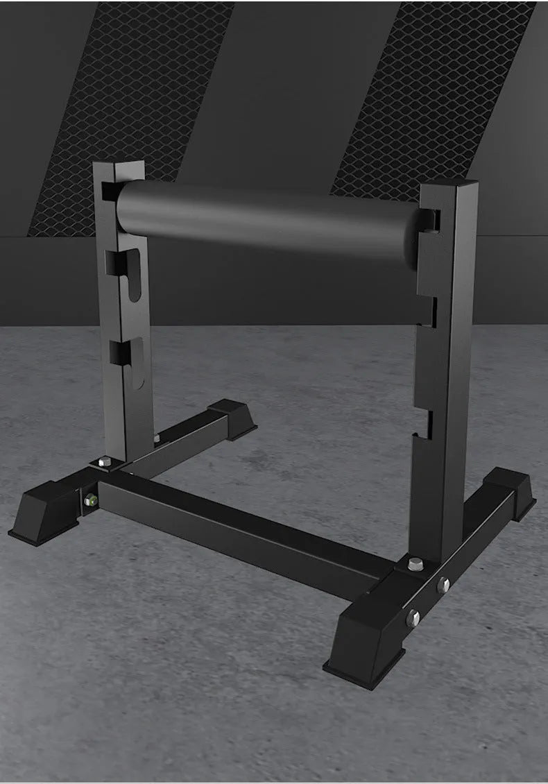 Black steel leg press trainer for fitness leg training exercises