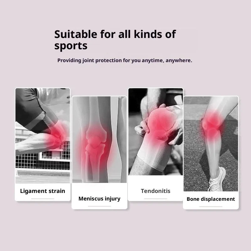Children's elastic rubber band knee protector in grey, orange, green, or black, one size knee pad covering the patella area