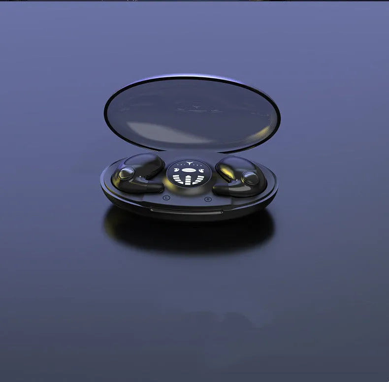 MD538 dual stereo sleep Bluetooth headset in black, white or skin colour, half-in-ear, Type-C charging
