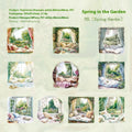 Window Story Series journal decorative stickers showing six colour themes with retro window scene designs