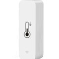 White rectangular WiFi Zigbee temperature humidity sensor measuring 72mm by 25mm by 20mm