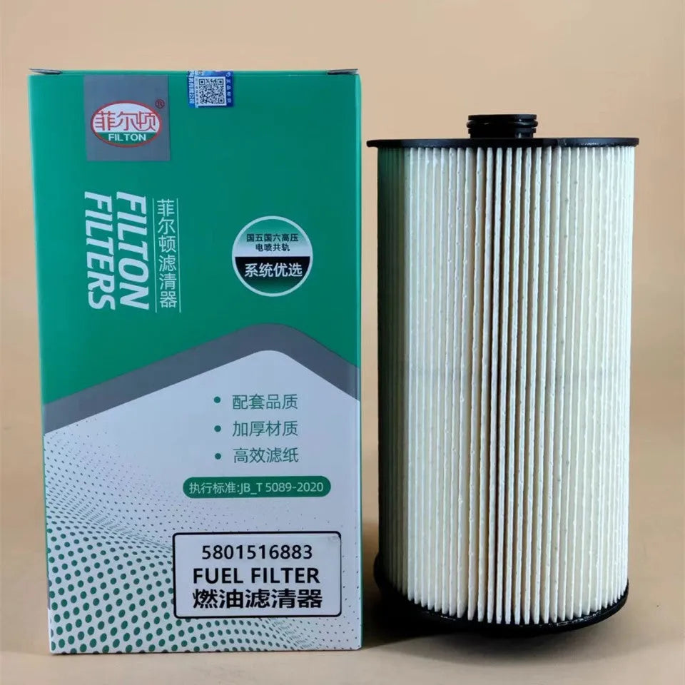 Iveco 5801516883 fuel filter with folding element for automotive fuel system applications