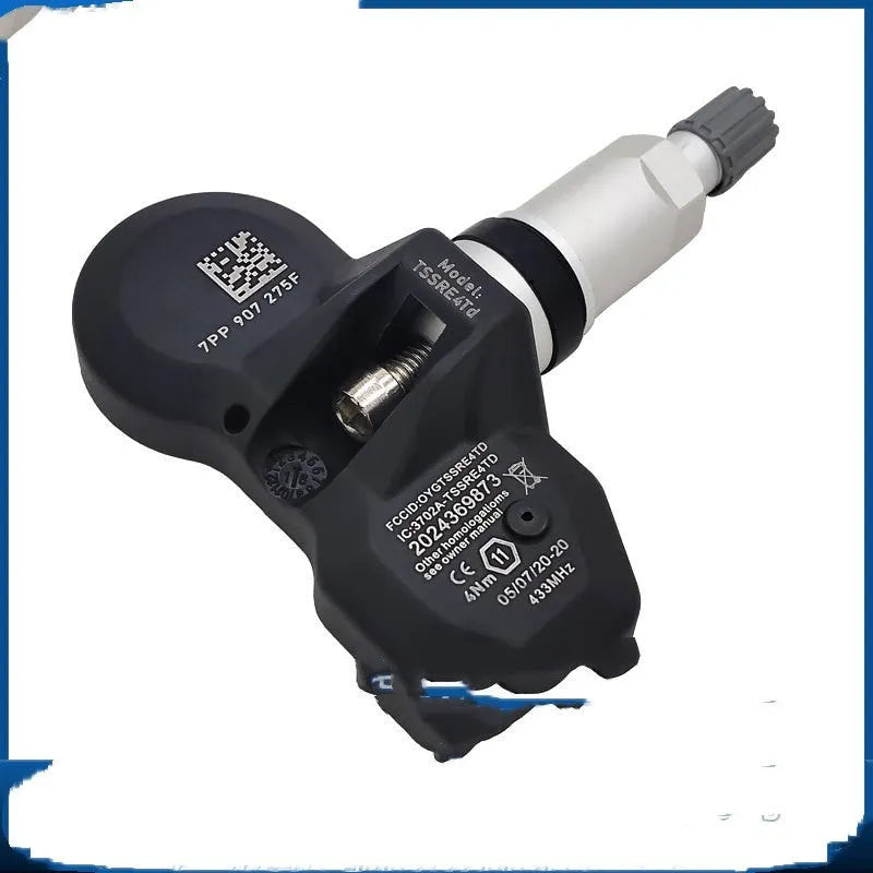 Black Audi-compatible car tyre pressure monitor with 1.9-inch LCD display showing pressure readings
