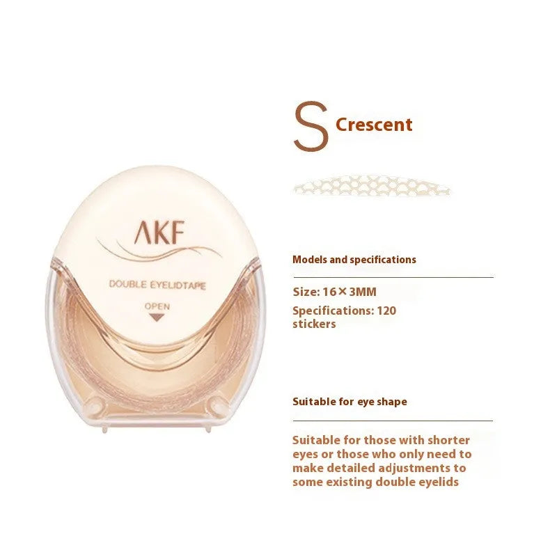 Double eyelid stickers roll with invisible traceless lace design for temporary eyelid enhancement