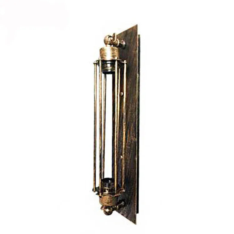Industrial retro flute wall lamp in iron construction with 110mm x 470mm dimensions and 220V voltage
