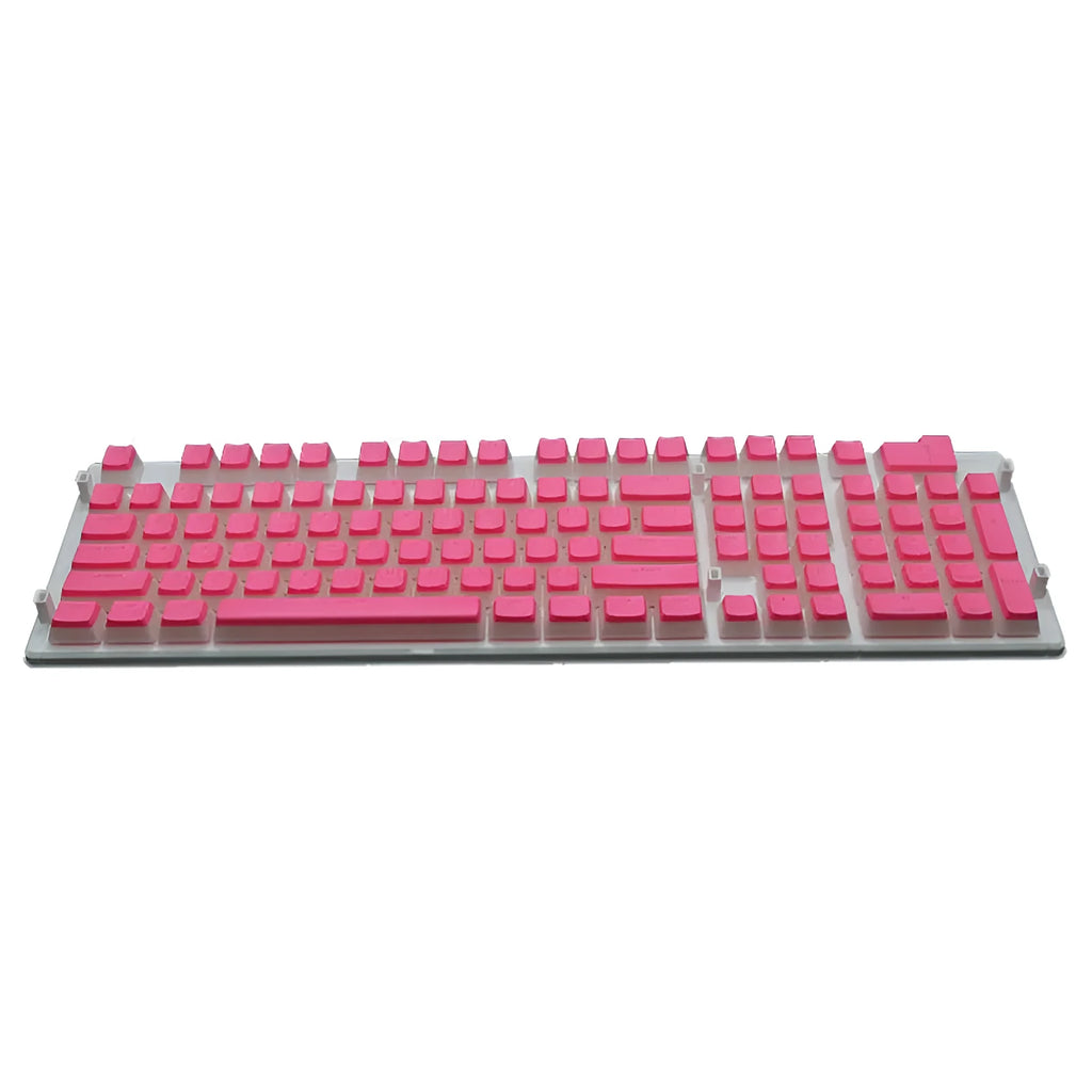 Pudding 108 key mechanical keyboard keycap set with translucent two-colour milk skin design