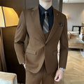 Men's slim-fit business formal wear in chemical fibre blend with viscose composition, available sizes M to 7XL