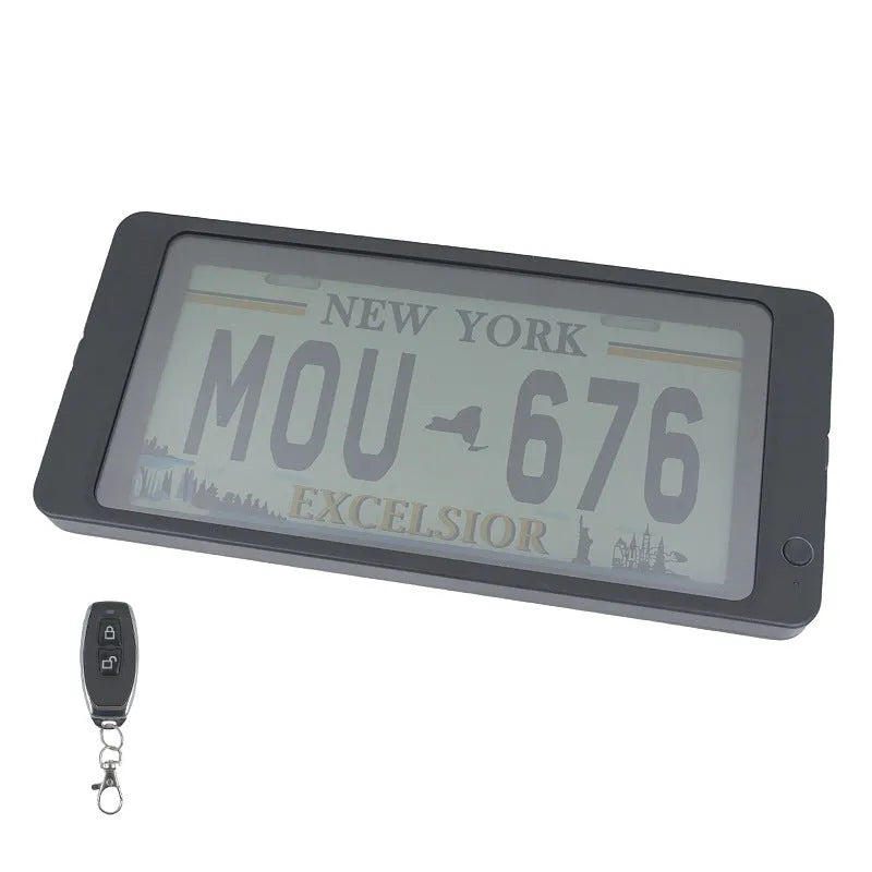 American standard iron license plate frame, 36 x 17cm, with wireless atomization, single frame