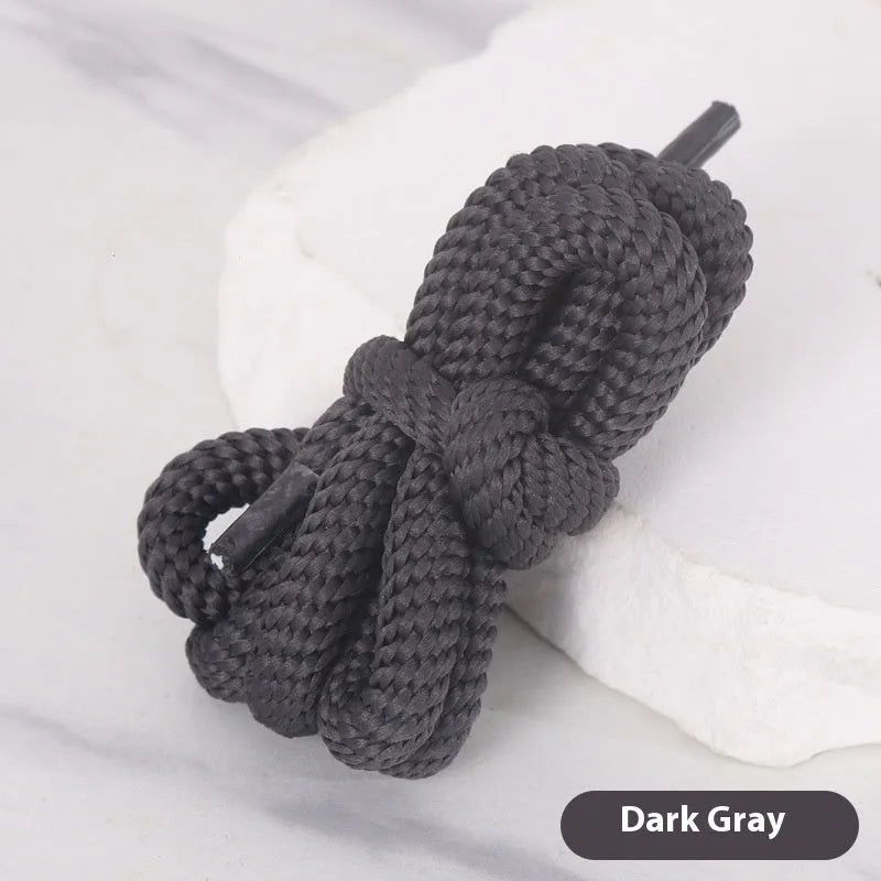 A pair of oval 1.0 cm wide shoelaces in various colours and lengths from 120cm to 160cm.