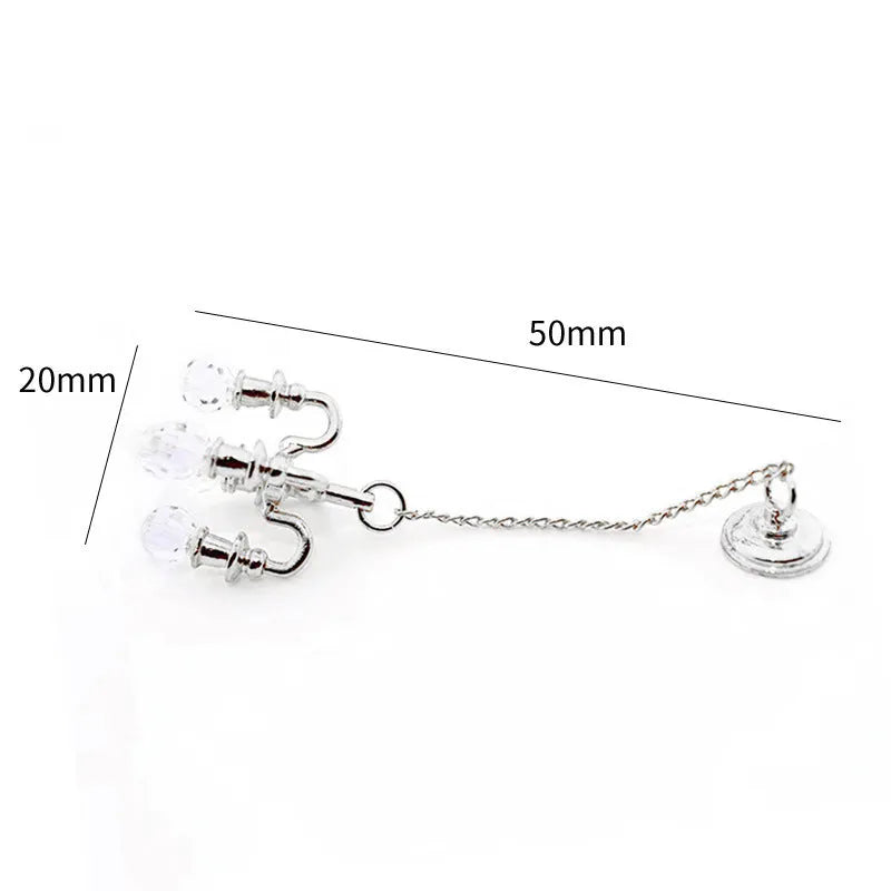 Miniature 5x2cm metal retro photo prop decoration in gold or silver colour