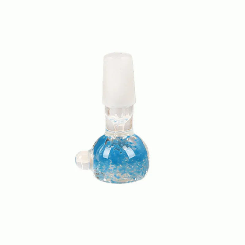 7cm transparent coloured glass trumpet pipe for cigarettes, available in red, green, blue, yellow