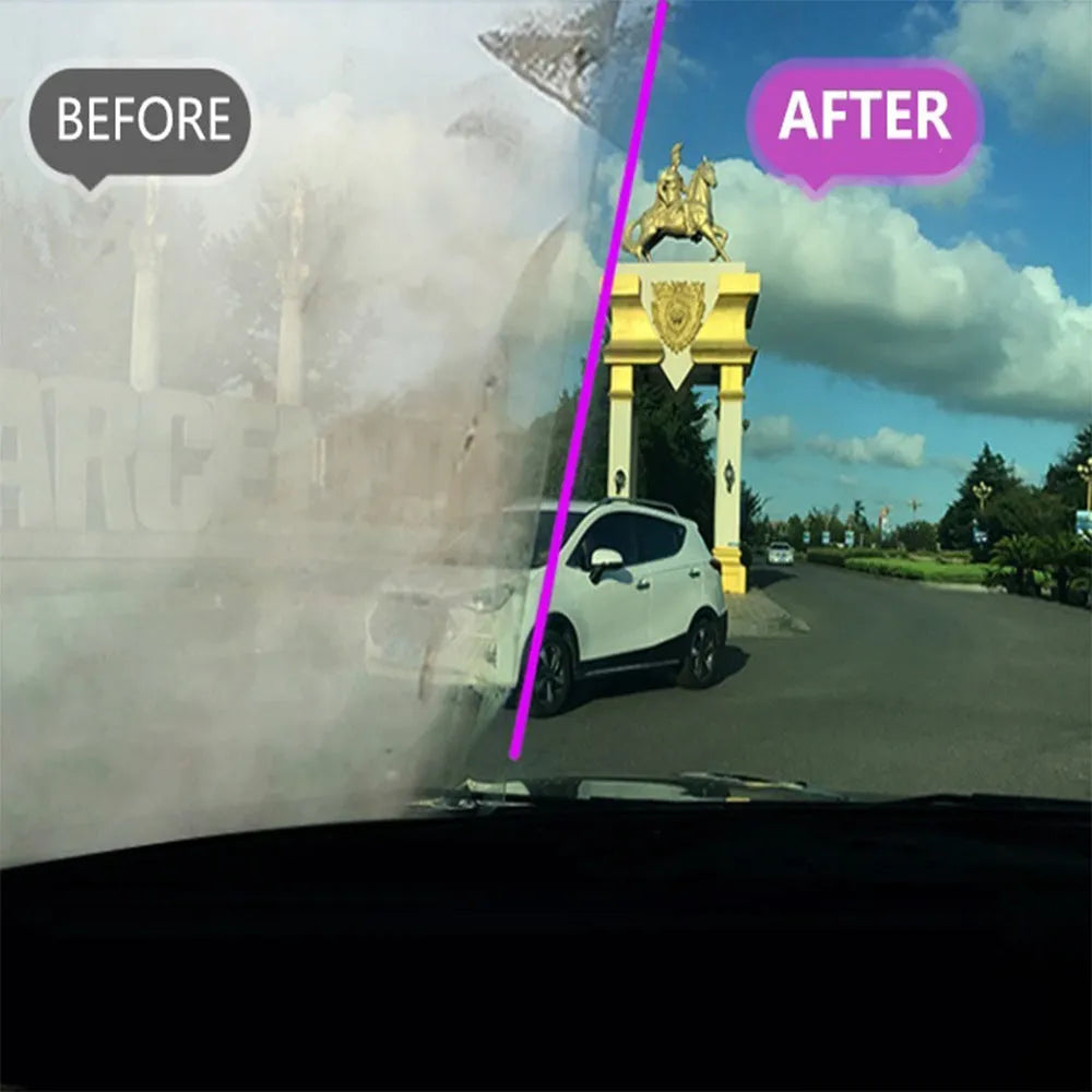 Car glass antifogging spray bottle in 50ml and 100ml sizes for windscreen and mirror demisting