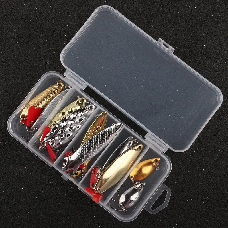 Lure Pineapple Sequin Box Iron False Bait with metal sequins for fishing lure attachments