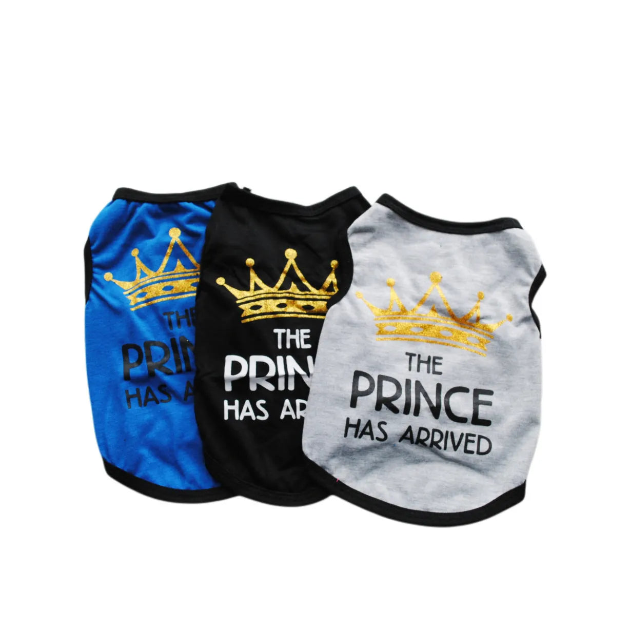Cotton puppy vest for spring and summer in blue colour option with casual styling
