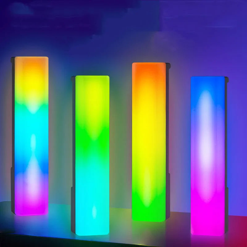 3D RGB table top ambiance lamp with music responsive lighting, 5.2x4.5x24.5 cm dimensions