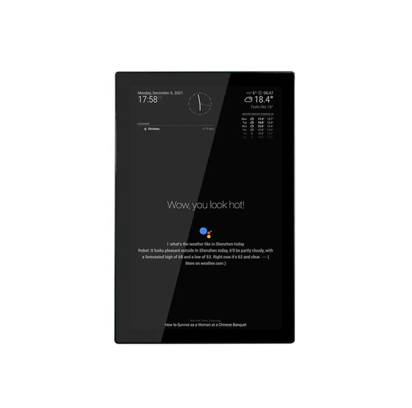 13.3-inch integrated computer voice assistant CM4 main control touch display with ABS housing and touch interface