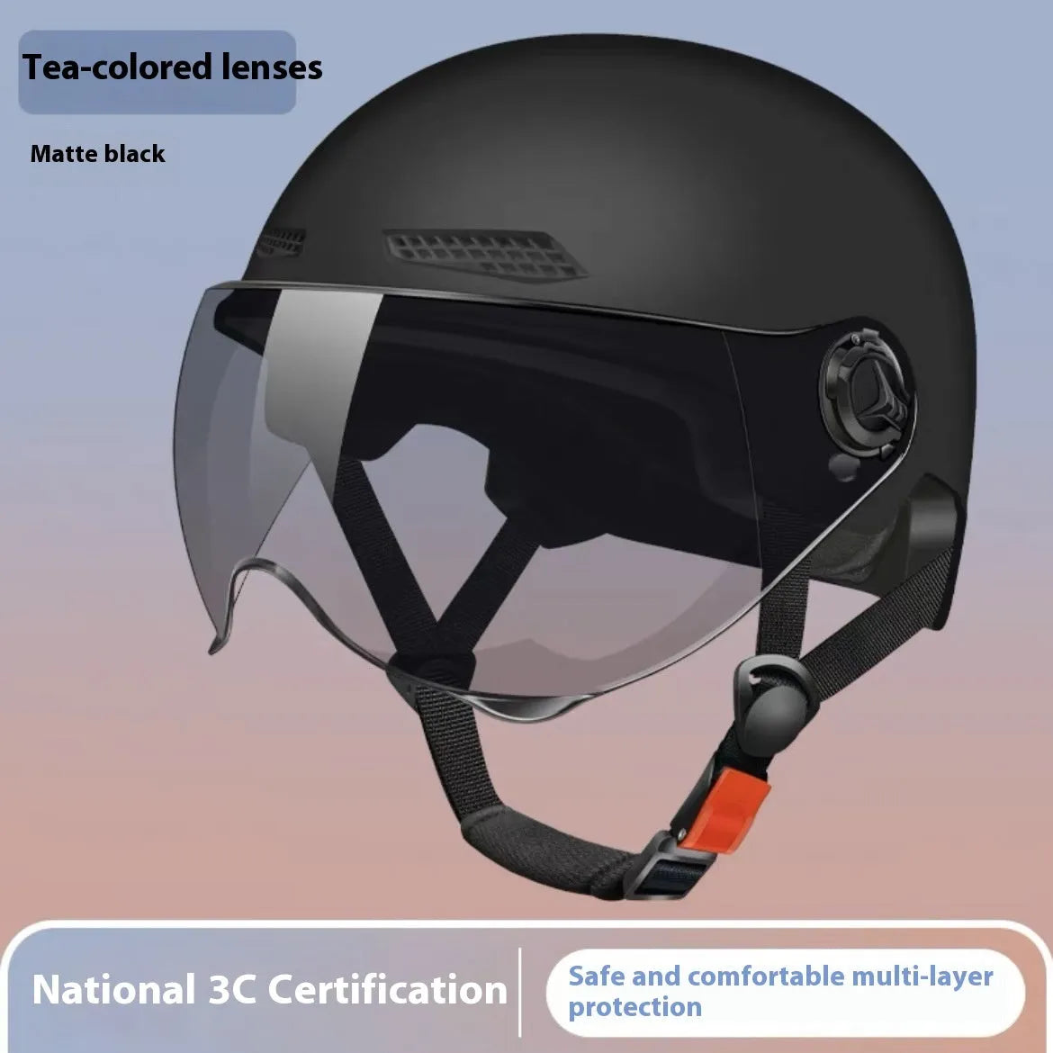3C certified polypropylene electric motorcycle helmet with sun protection visor in multiple colour options
