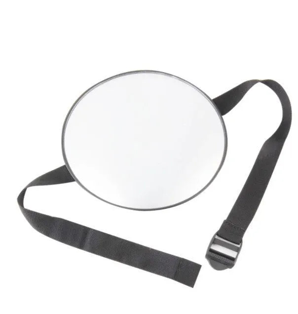 Black baby safety seat rearview mirror with adjustable strap for cars