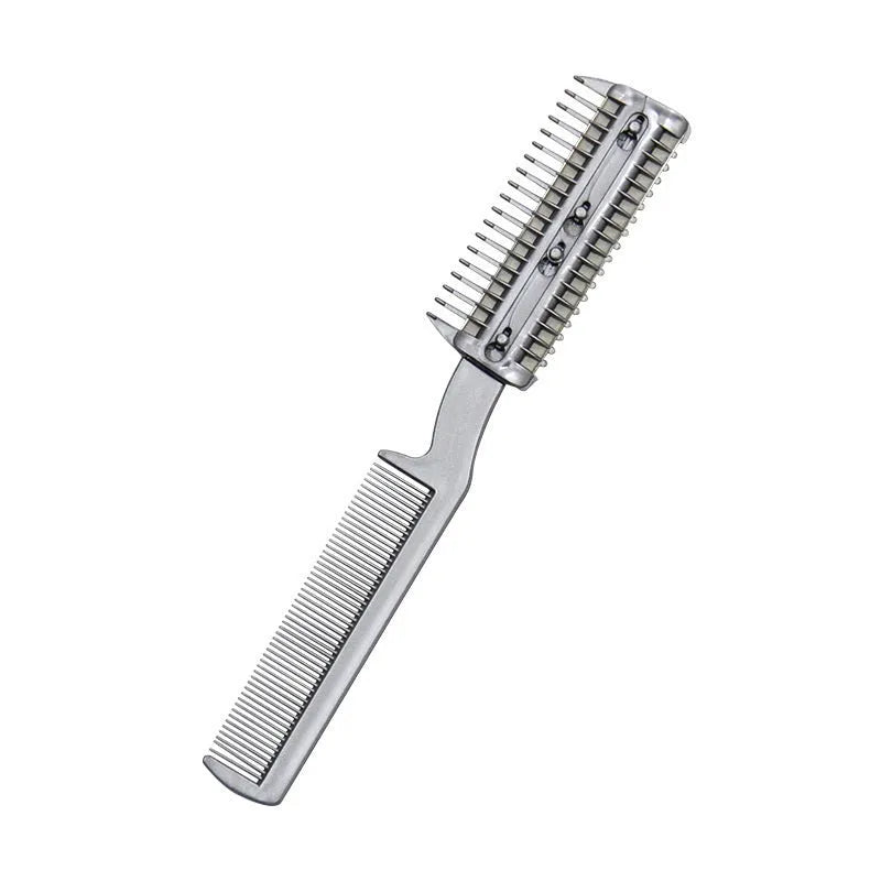Plastic pet hair cleaning comb with free replacement blade for dog and cat grooming