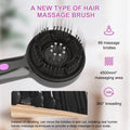 Grey USB head massager with mechanical control and anti-leak design for scalp vibration therapy