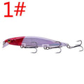 An 11cm long, 13.5g heavy slow-sink hard bait fishing lure in a minnow shape, shown in one of eight available colour options.