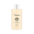 Dog shampoo bottle in 100ml and 300ml sizes with mild formula for cleaning and reducing coat tangles