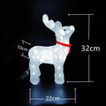 LED acrylic outdoor 3D modelling deer lamp for Christmas display in warm light