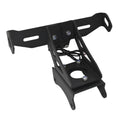 Black aluminium alloy rear licence plate frame and holder for Honda motorcycles