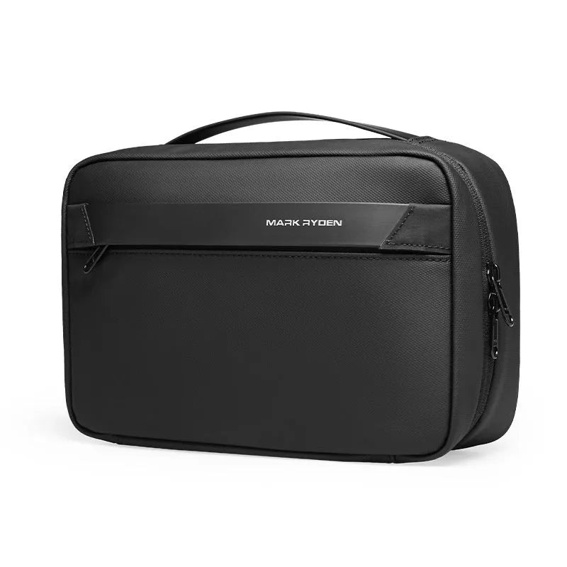 Multi Functional Wet Dry Separation Multi-layer Storage Bag in elegant black with 20L capacity and Oxford cloth exterior