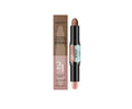 Dual-ended eyebrow highlighter and brow repair pencil in natural brown shades