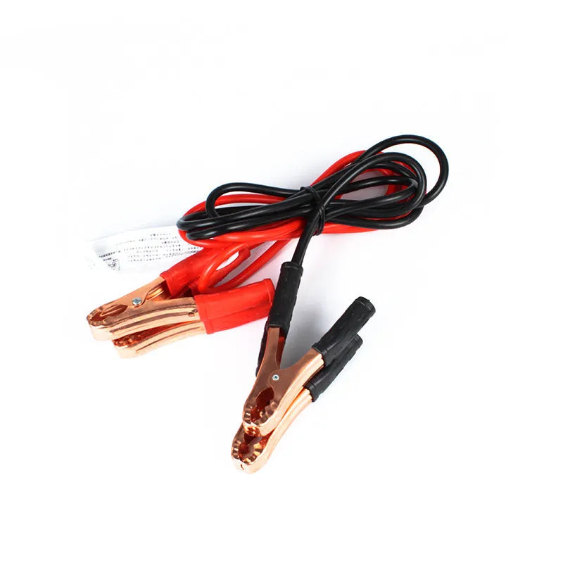 Black and red 500A car battery clip emergency kit with 2 metre jumper cables