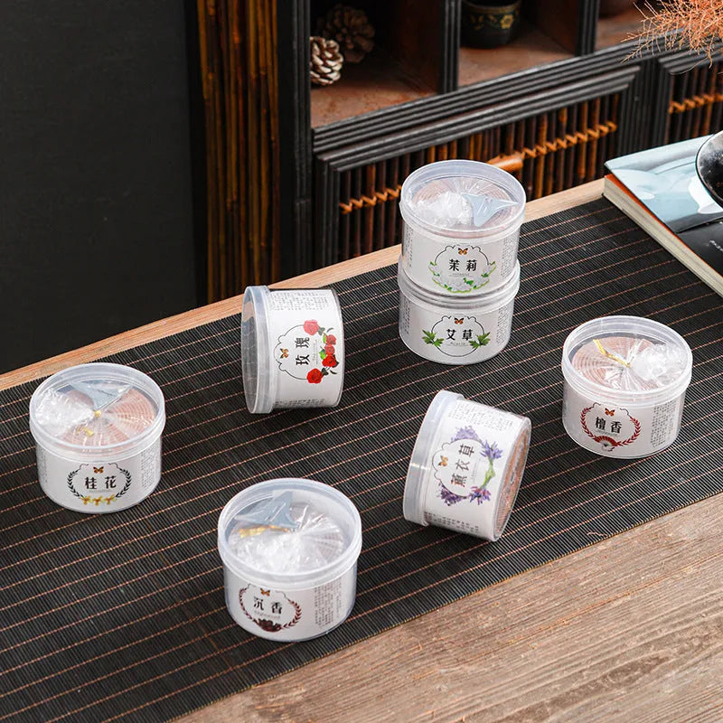 40 plates small incense coil pack in sandalwood, agarwood or seven other scents, half-handmade household incense coils