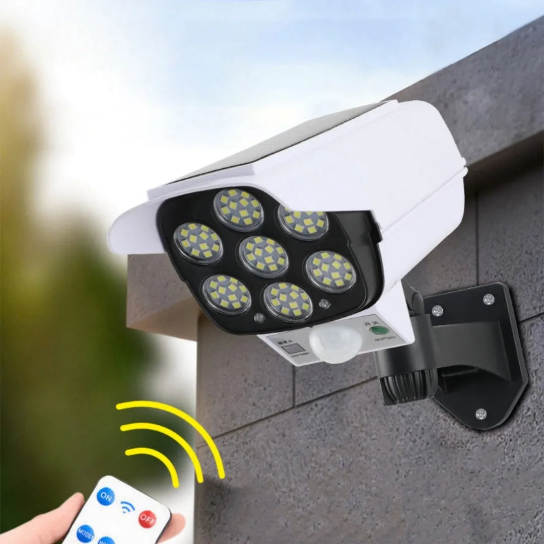 Solar simulation monitor lamp with abstract design for outdoor waterproof LED lighting