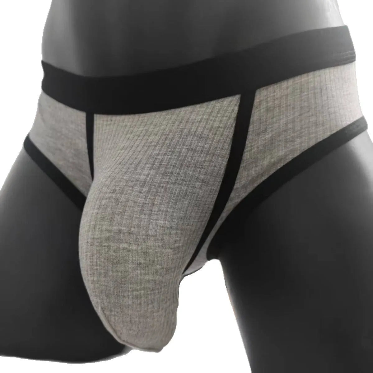 Men's triangle breathable U-shaped underwear in viscose fabric showing solid colour options