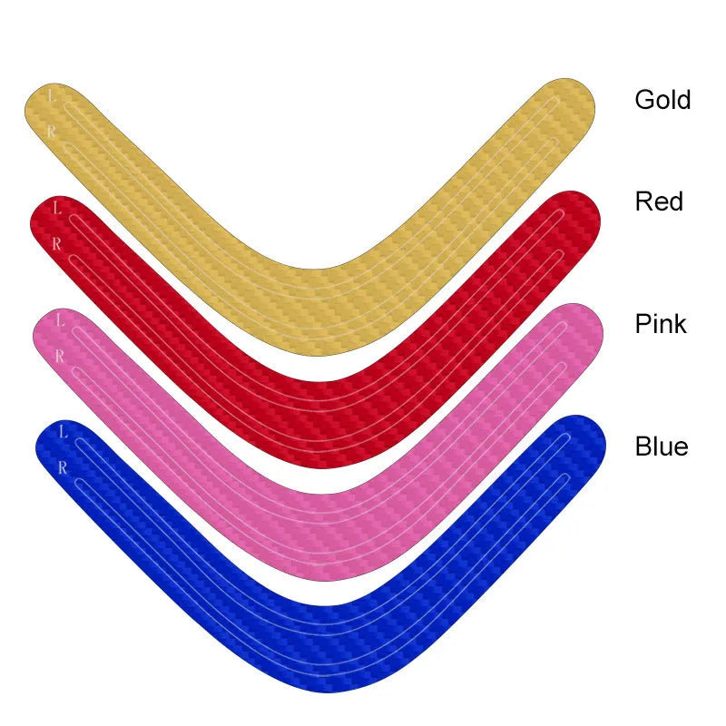 PS5 light bar customisation film in pink, red, gold, and blue options on a white background