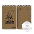 Spiral-bound waterproof office notepad with stone paper pages and PP cover in camouflage colour