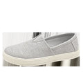 Men's casual canvas cloth shoes with round toe and PVC sole in beige, black and gray colour options