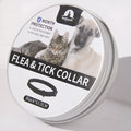 Anti-bite PVC collar for cats and dogs, adjustable, 38cm or 63cm, monochrome, black blue orange grey